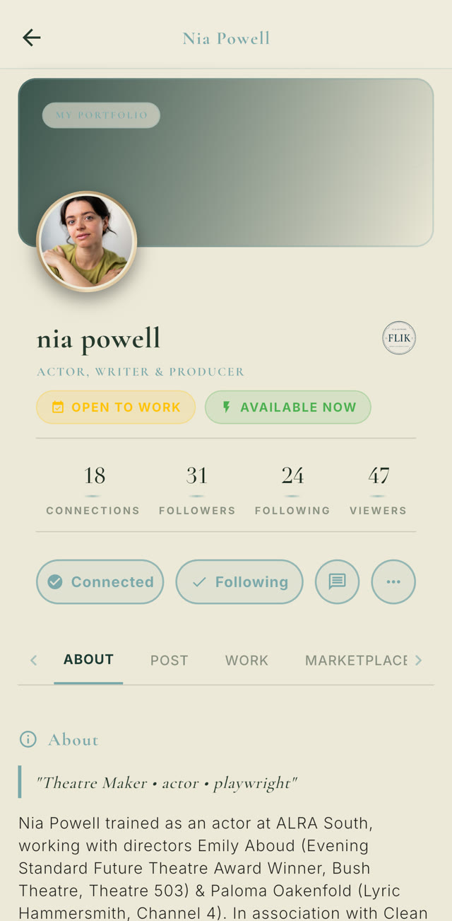 A verified FLIK profile