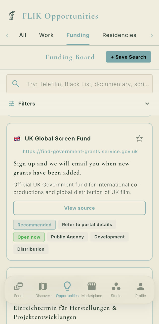FLIK funding board